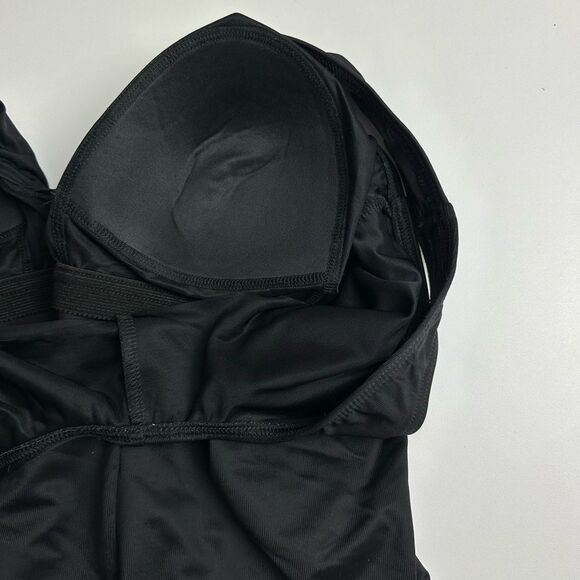Miraclesuit One-Piece Swimsuit Size 18 Color Black Fixed Straps No Underwire - Picture 5 of 11